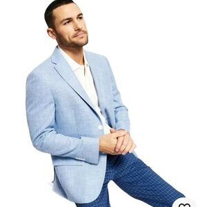 Tommy Hilfiger Men’s light blue Sport Coat, size 40R, impeccable quality, EUC